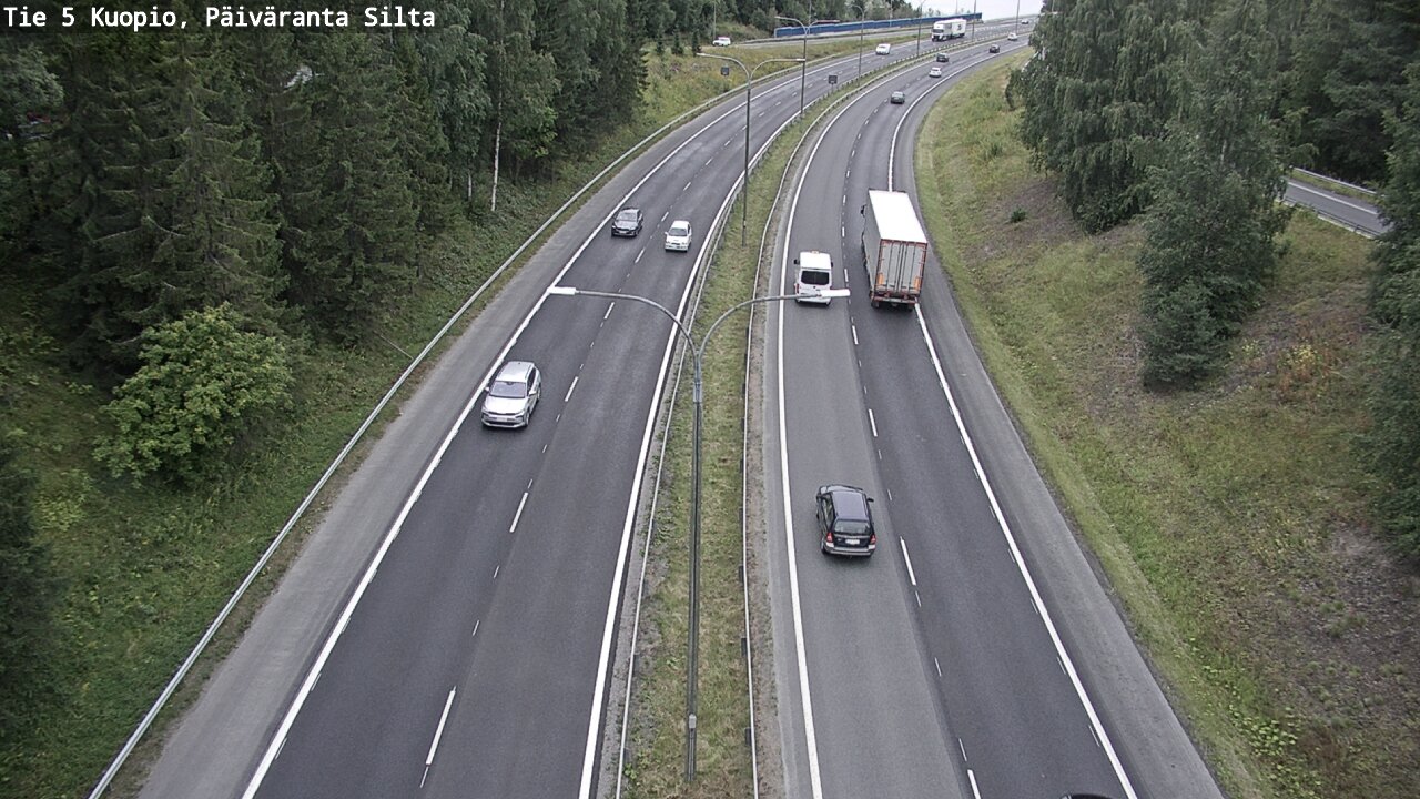 Weather Camera Image Road 5 Kuopio, Päiväranta silta, Kuopio, Pohjois-Savo