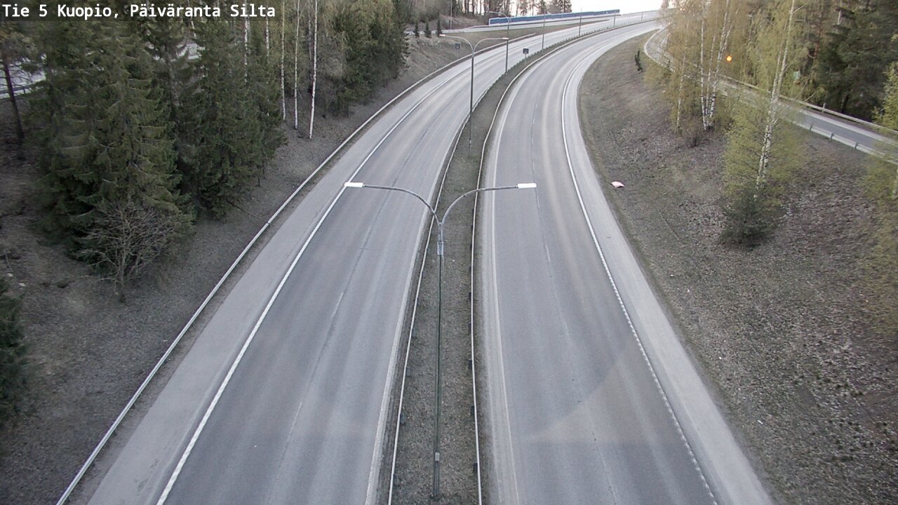 Weather Camera Image Road 5 Kuopio, Päiväranta silta, Kuopio, Pohjois-Savo