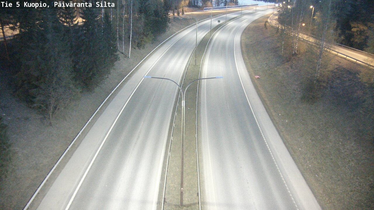 Weather Camera Image Road 5 Kuopio, Päiväranta silta, Kuopio, Pohjois-Savo