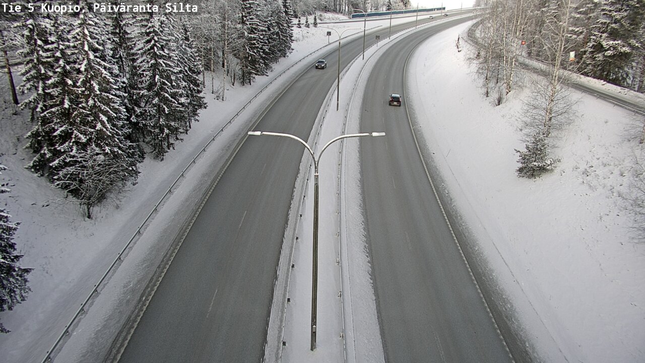 Weather Camera Image Väg 5 Kuopio, Päiväranta silta, Kuopio, Pohjois-Savo