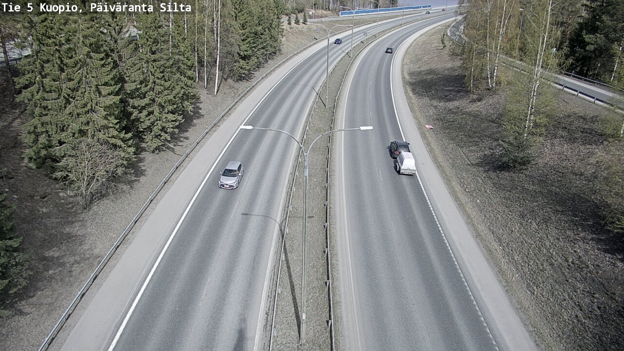 Kelikamerat Kuva Tie 5 Kuopio, Päiväranta silta, Kuopio, Pohjois-Savo