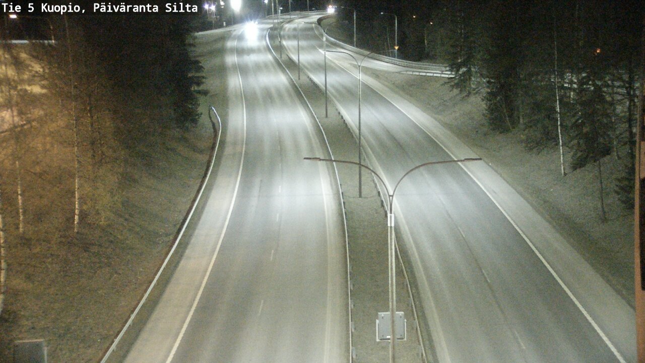 Weather Camera Image Väg 5 Kuopio, Päiväranta silta, Kuopio, Pohjois-Savo