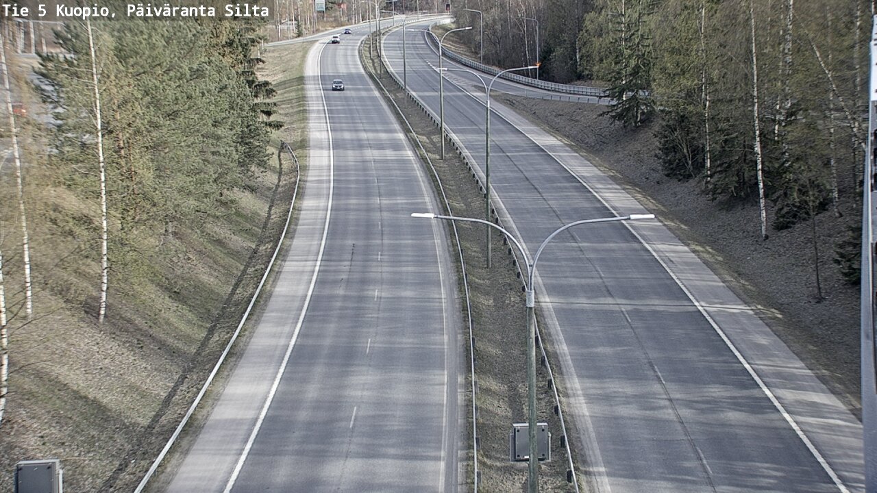 Weather Camera Image Väg 5 Kuopio, Päiväranta silta, Kuopio, Pohjois-Savo