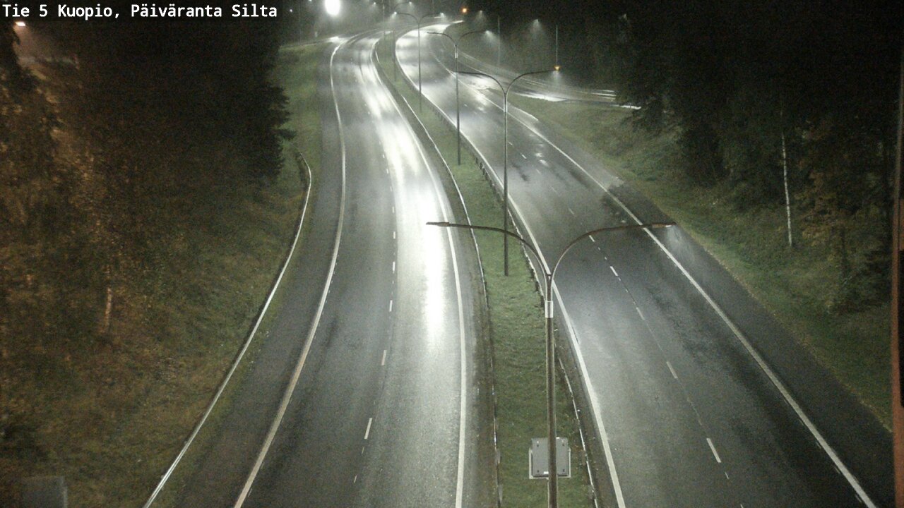 Weather Camera Image Road 5 Kuopio, Päiväranta silta, Kuopio, Pohjois-Savo
