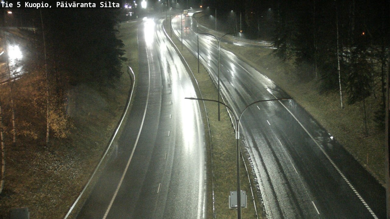 Weather Camera Image Väg 5 Kuopio, Päiväranta silta, Kuopio, Pohjois-Savo