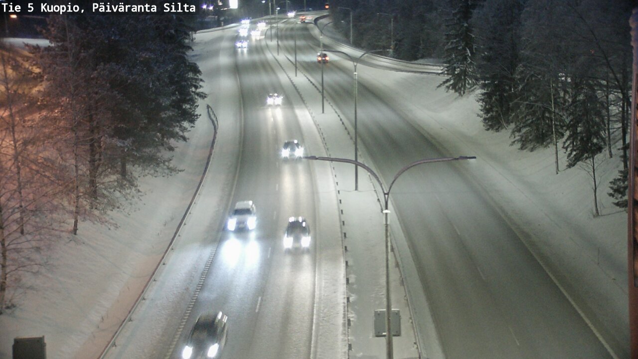 Weather Camera Image Väg 5 Kuopio, Päiväranta silta, Kuopio, Pohjois-Savo