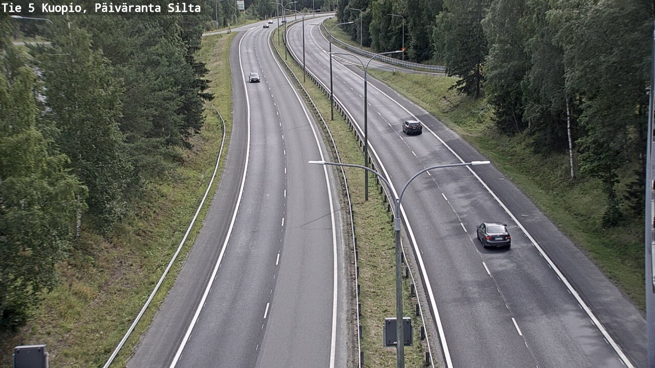 Weather Camera Image Road 5 Kuopio, Päiväranta silta, Kuopio, Pohjois-Savo