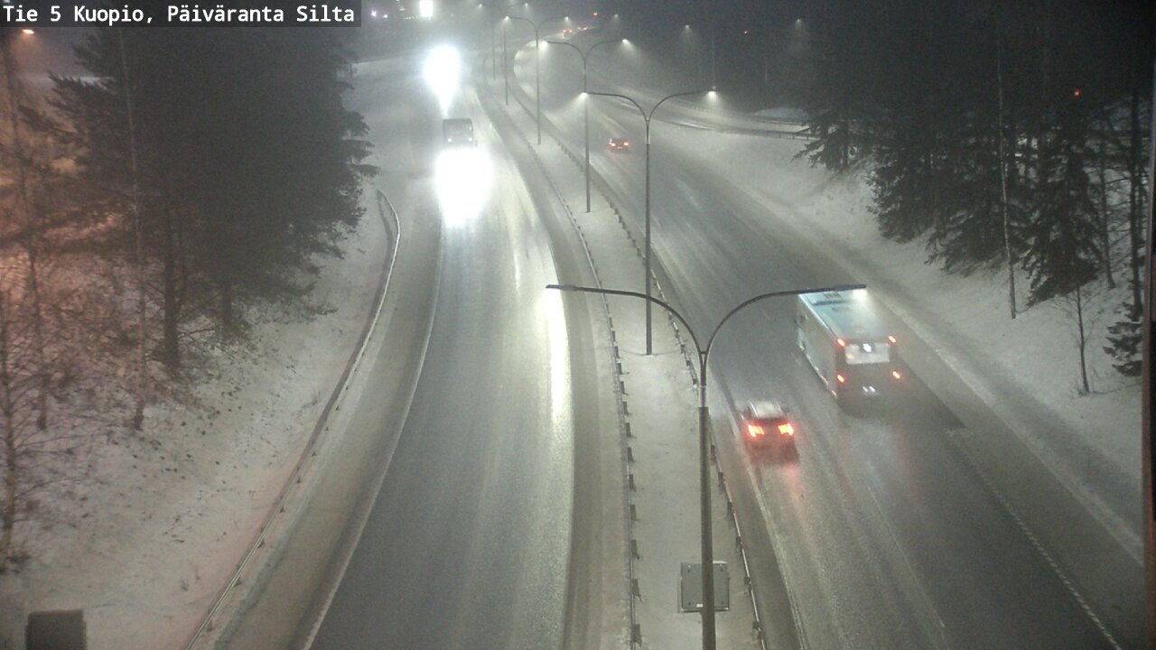 Weather Camera Image Road 5 Kuopio, Päiväranta silta, Kuopio, Pohjois-Savo
