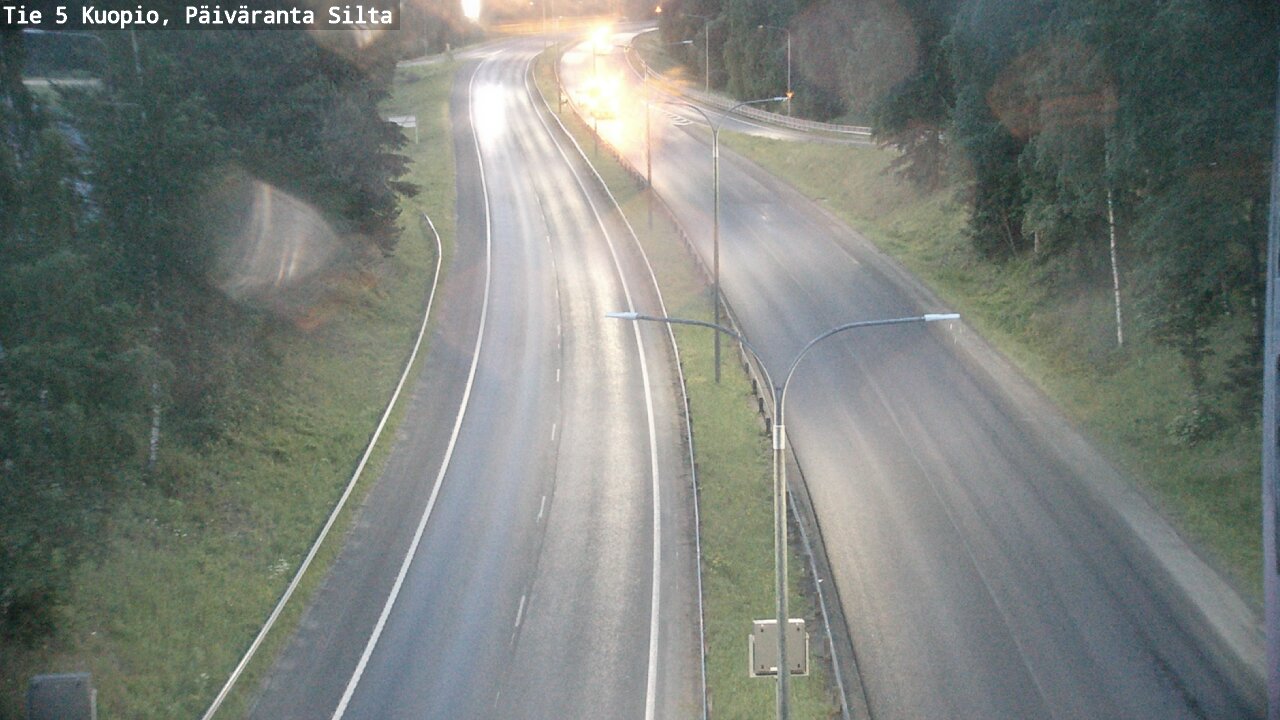 Weather Camera Image Road 5 Kuopio, Päiväranta silta, Kuopio, Pohjois-Savo