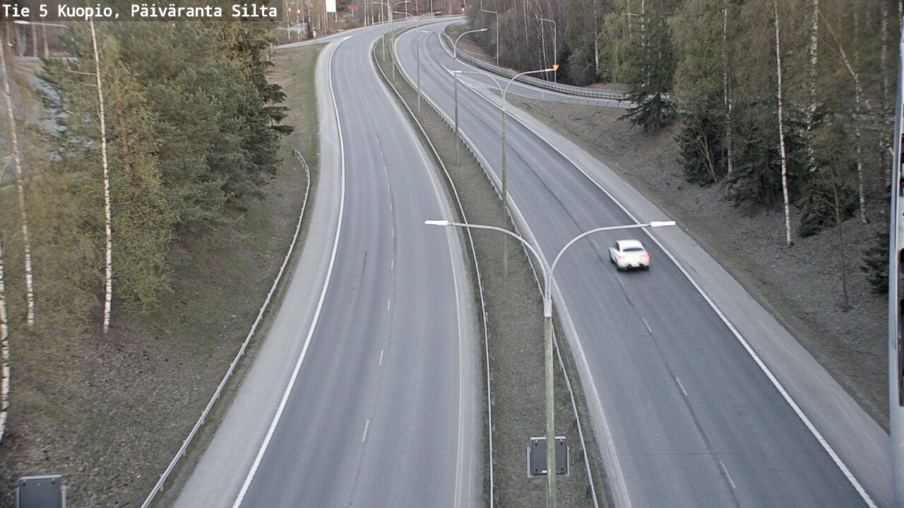Weather Camera Image Väg 5 Kuopio, Päiväranta silta, Kuopio, Pohjois-Savo