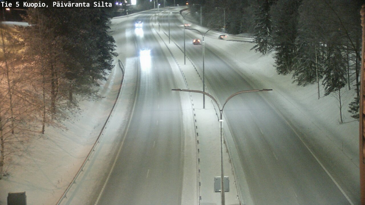 Weather Camera Image Road 5 Kuopio, Päiväranta silta, Kuopio, Pohjois-Savo