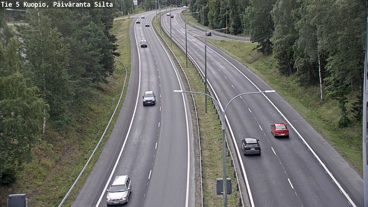 Weather Camera Image Road 5 Kuopio, Päiväranta silta, Kuopio, Pohjois-Savo