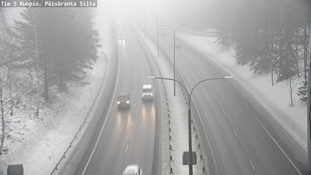 Weather Camera Image Road 5 Kuopio, Päiväranta silta, Kuopio, Pohjois-Savo