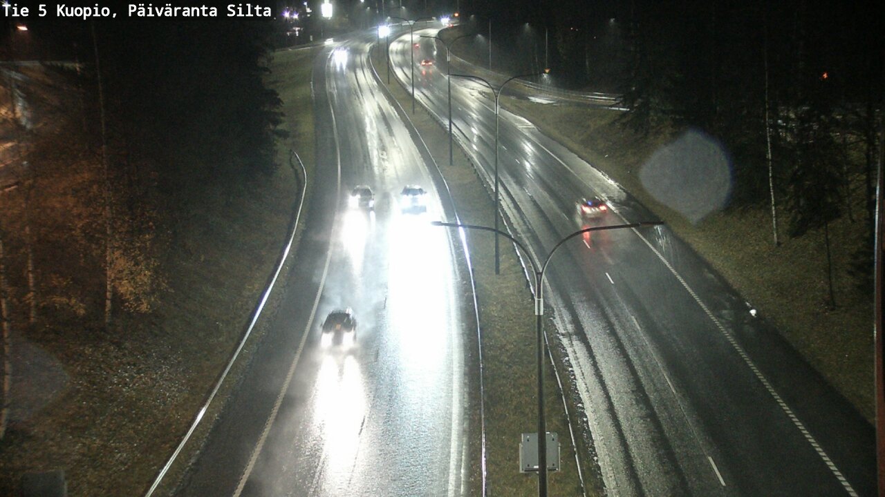 Weather Camera Image Väg 5 Kuopio, Päiväranta silta, Kuopio, Pohjois-Savo