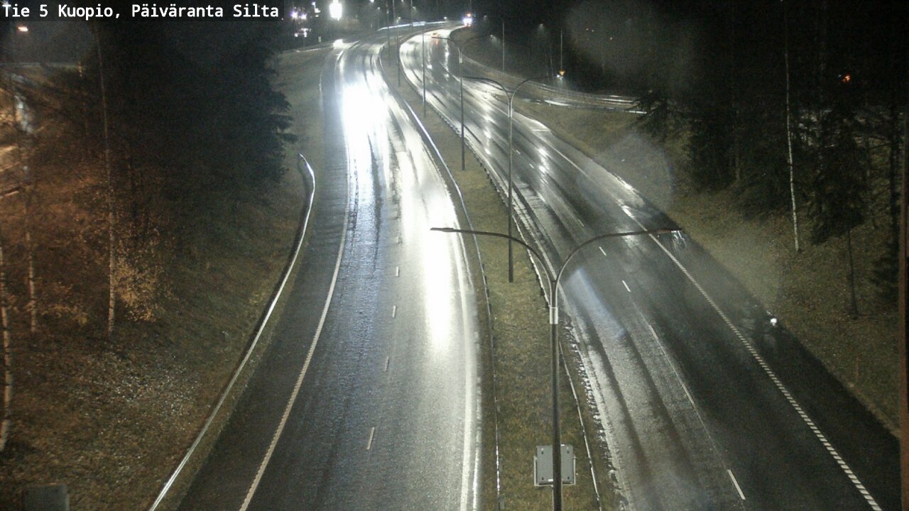 Weather Camera Image Väg 5 Kuopio, Päiväranta silta, Kuopio, Pohjois-Savo