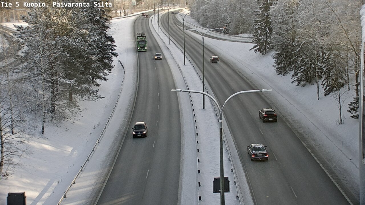 Weather Camera Image Väg 5 Kuopio, Päiväranta silta, Kuopio, Pohjois-Savo