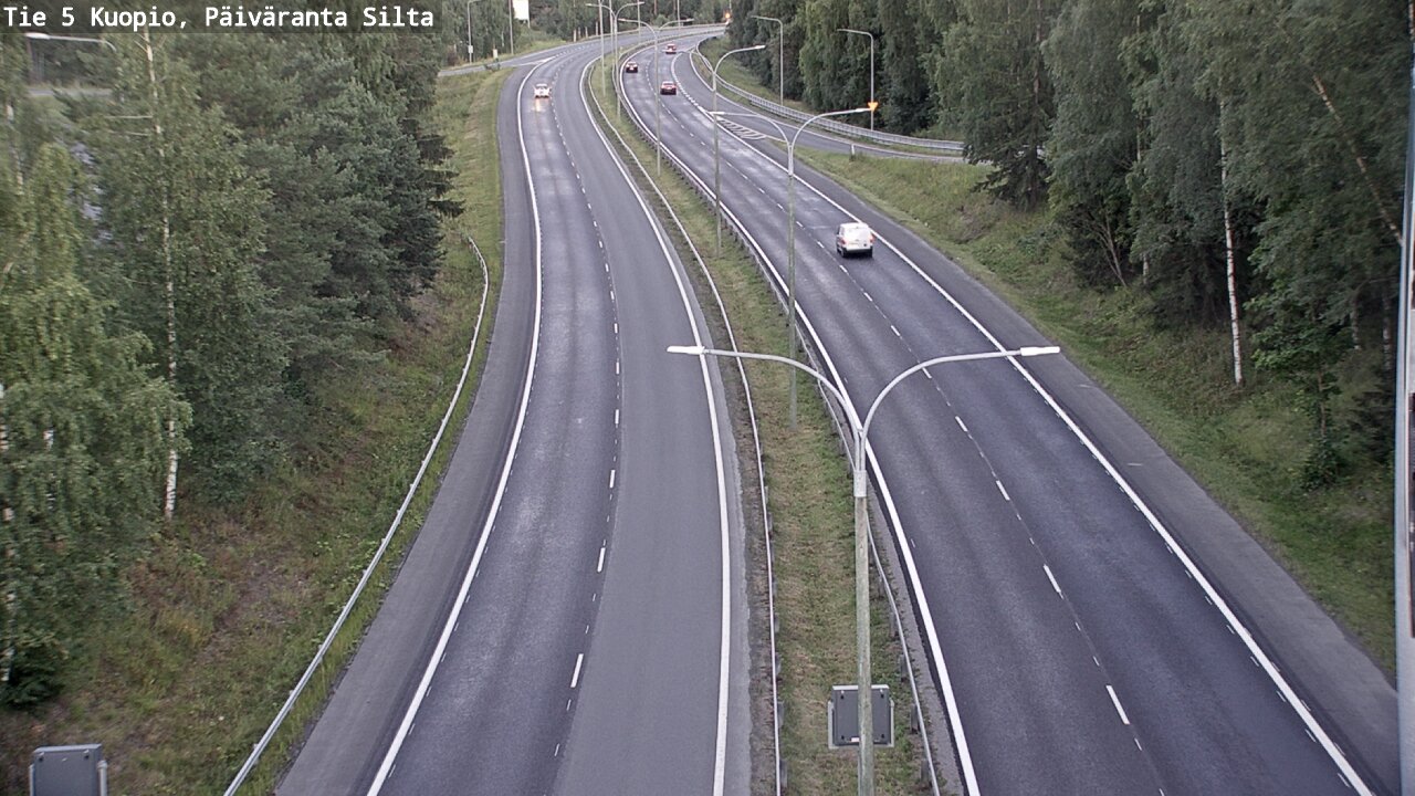 Kelikamerat Kuva Tie 5 Kuopio, Päiväranta silta, Kuopio, Pohjois-Savo