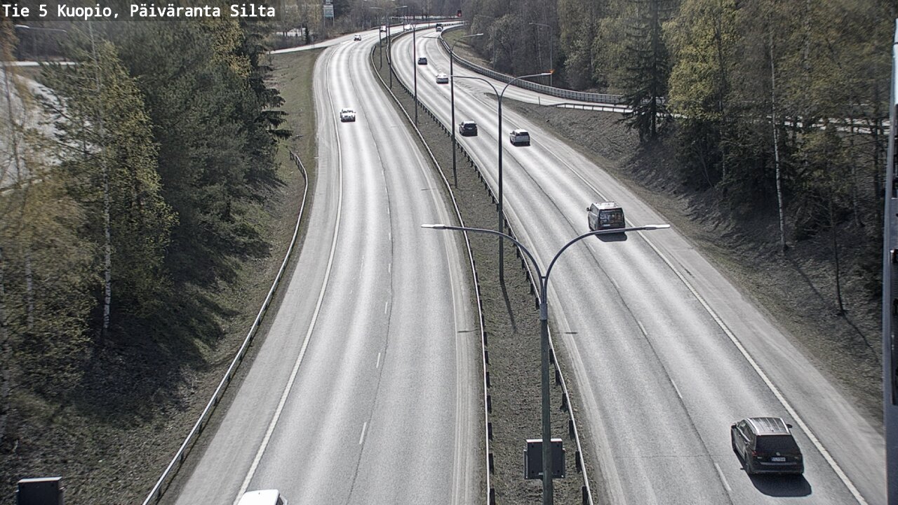 Weather Camera Image Väg 5 Kuopio, Päiväranta silta, Kuopio, Pohjois-Savo