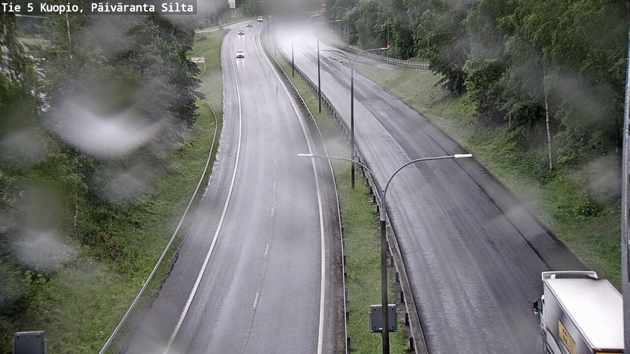 Weather Camera Image Väg 5 Kuopio, Päiväranta silta, Kuopio, Pohjois-Savo