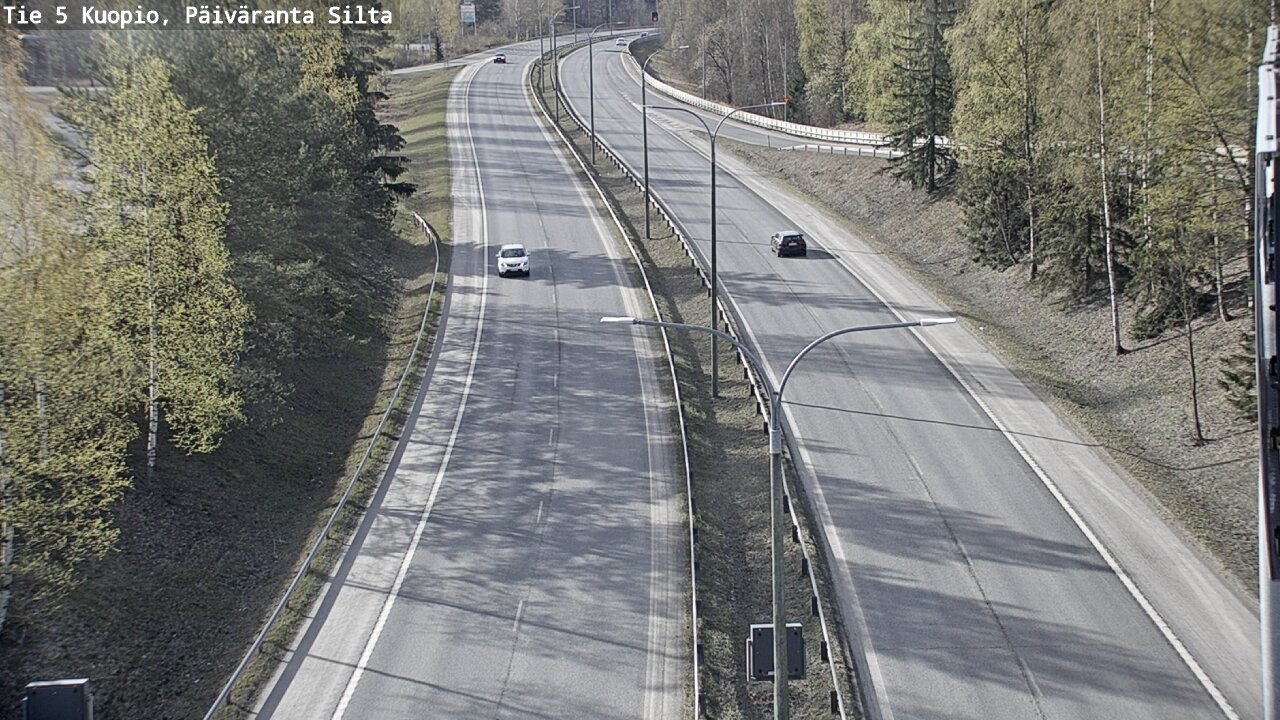 Weather Camera Image Road 5 Kuopio, Päiväranta silta, Kuopio, Pohjois-Savo