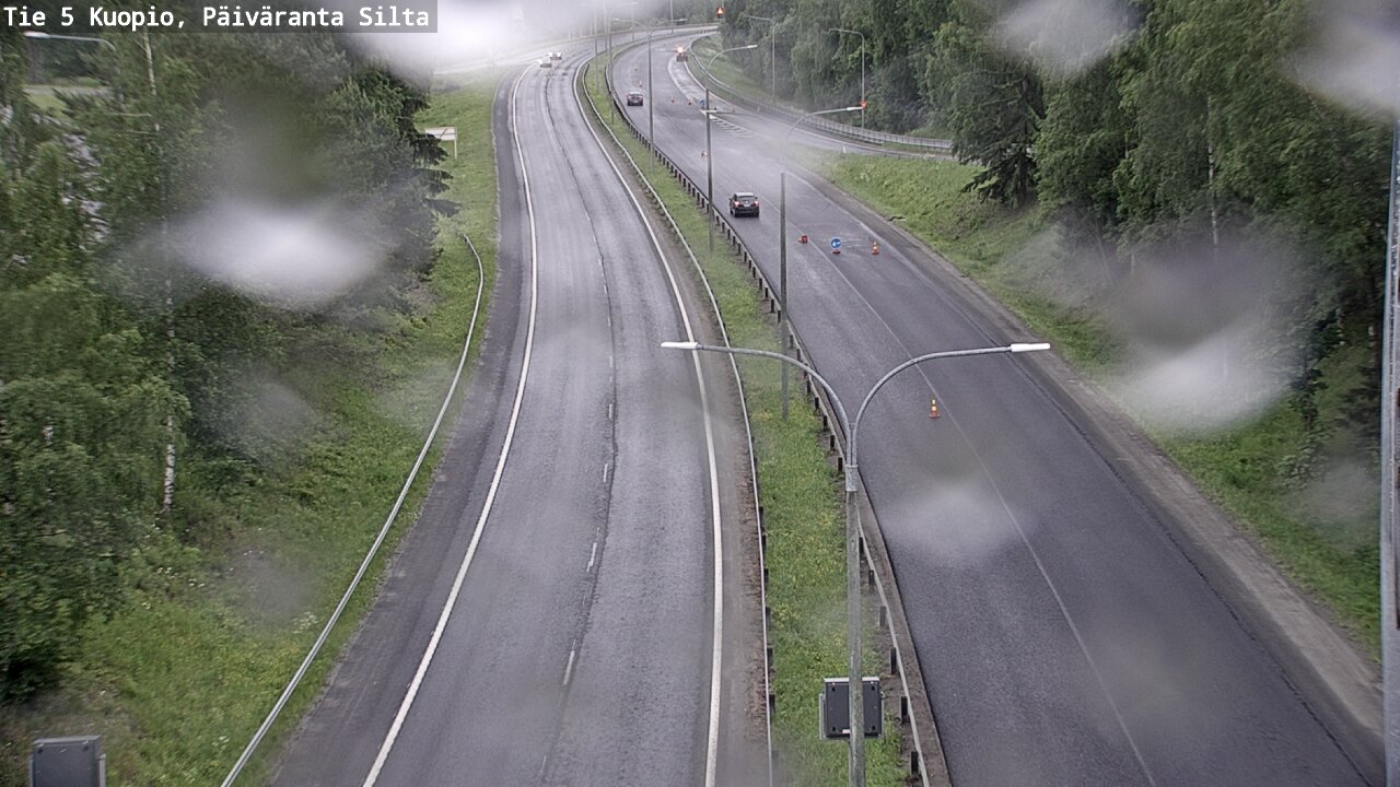 Weather Camera Image Road 5 Kuopio, Päiväranta silta, Kuopio, Pohjois-Savo