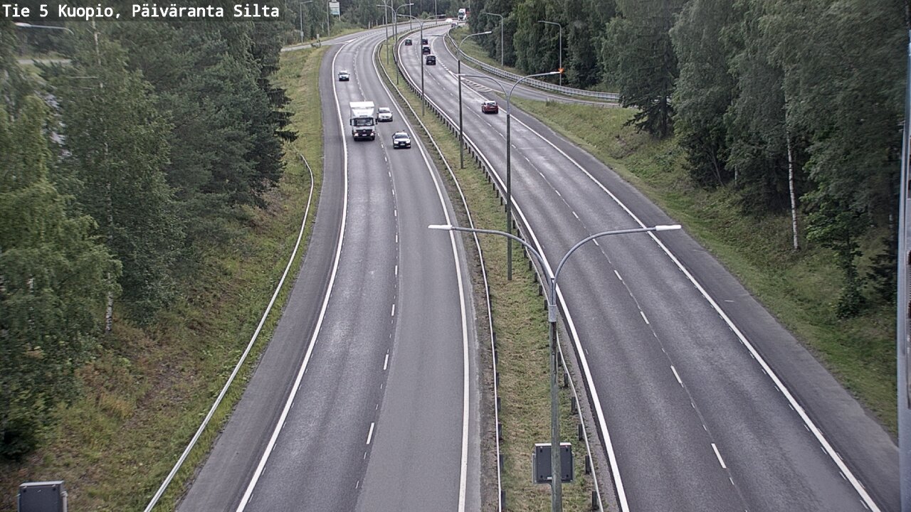 Kelikamerat Kuva Tie 5 Kuopio, Päiväranta silta, Kuopio, Pohjois-Savo