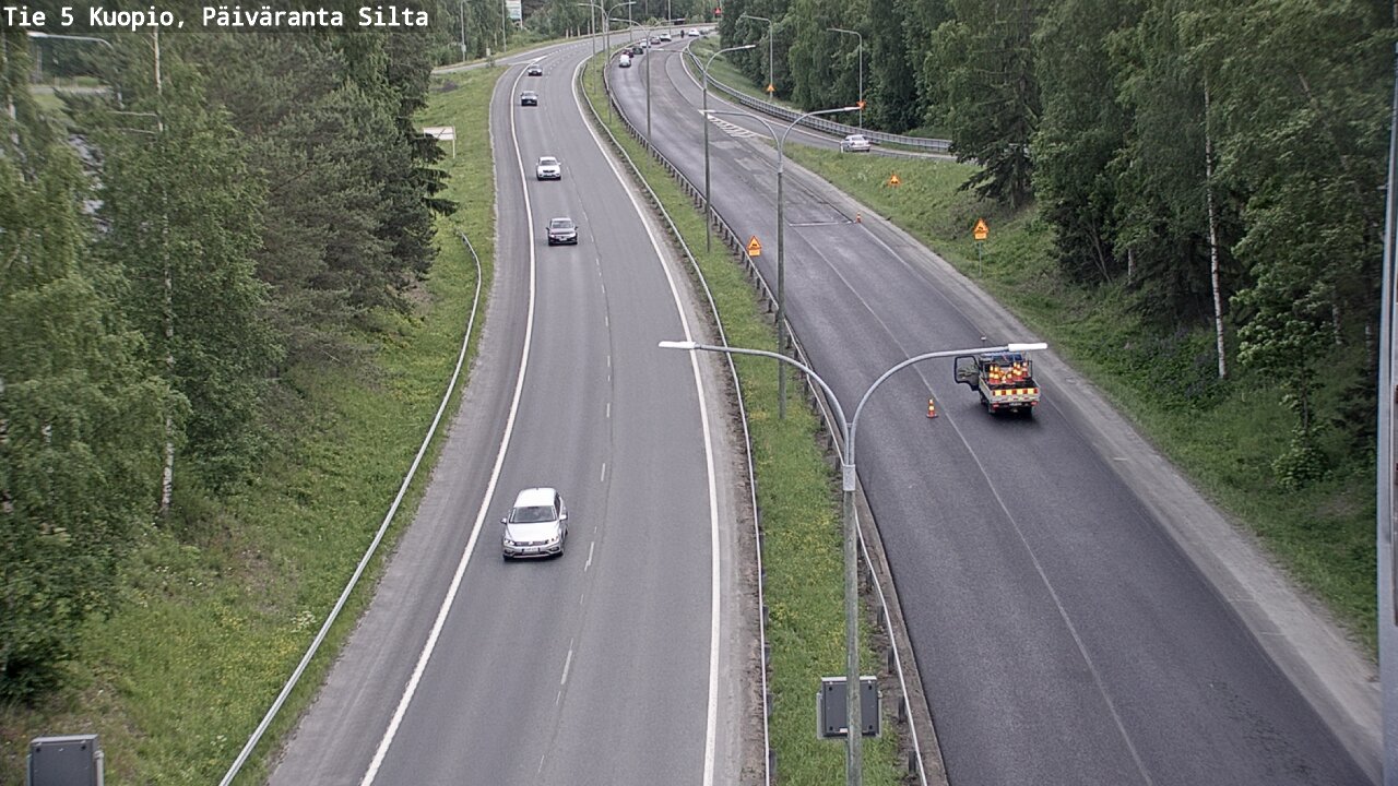 Weather Camera Image Road 5 Kuopio, Päiväranta silta, Kuopio, Pohjois-Savo