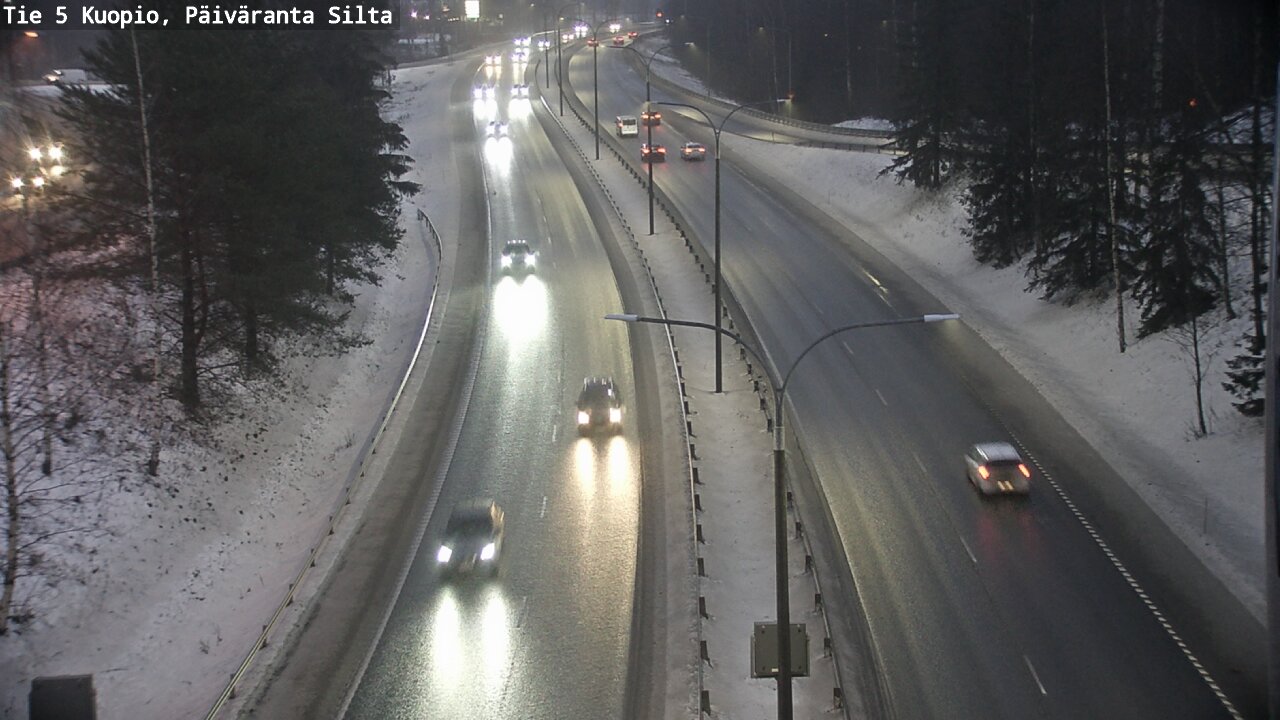 Weather Camera Image Road 5 Kuopio, Päiväranta silta, Kuopio, Pohjois-Savo