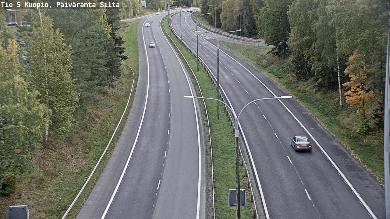 Kelikamerat Kuva Tie 5 Kuopio, Päiväranta silta, Kuopio, Pohjois-Savo