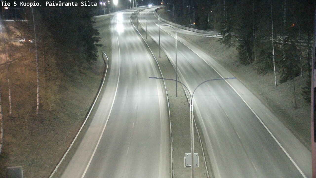 Weather Camera Image Väg 5 Kuopio, Päiväranta silta, Kuopio, Pohjois-Savo