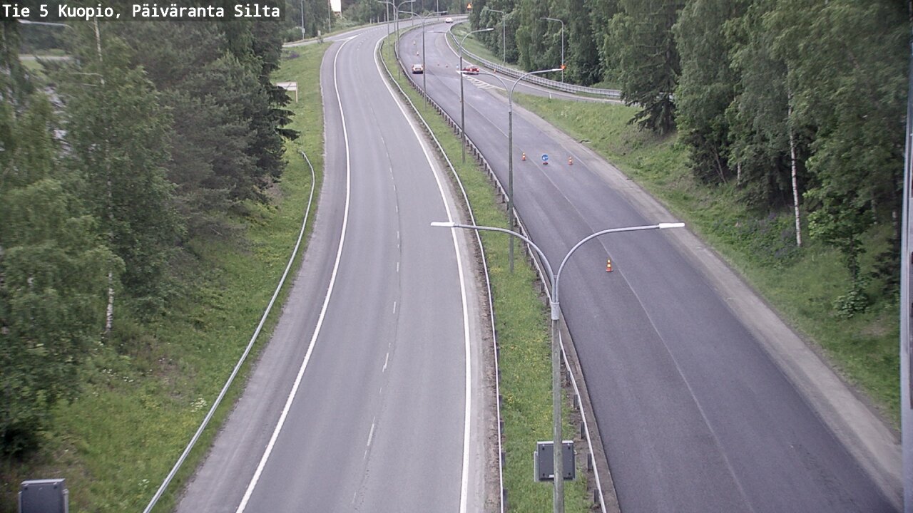 Weather Camera Image Road 5 Kuopio, Päiväranta silta, Kuopio, Pohjois-Savo