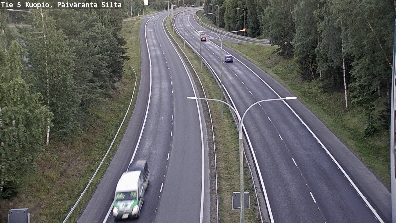 Kelikamerat Kuva Tie 5 Kuopio, Päiväranta silta, Kuopio, Pohjois-Savo