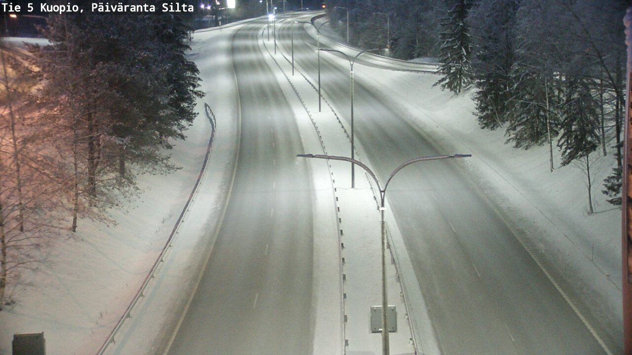 Weather Camera Image Väg 5 Kuopio, Päiväranta silta, Kuopio, Pohjois-Savo