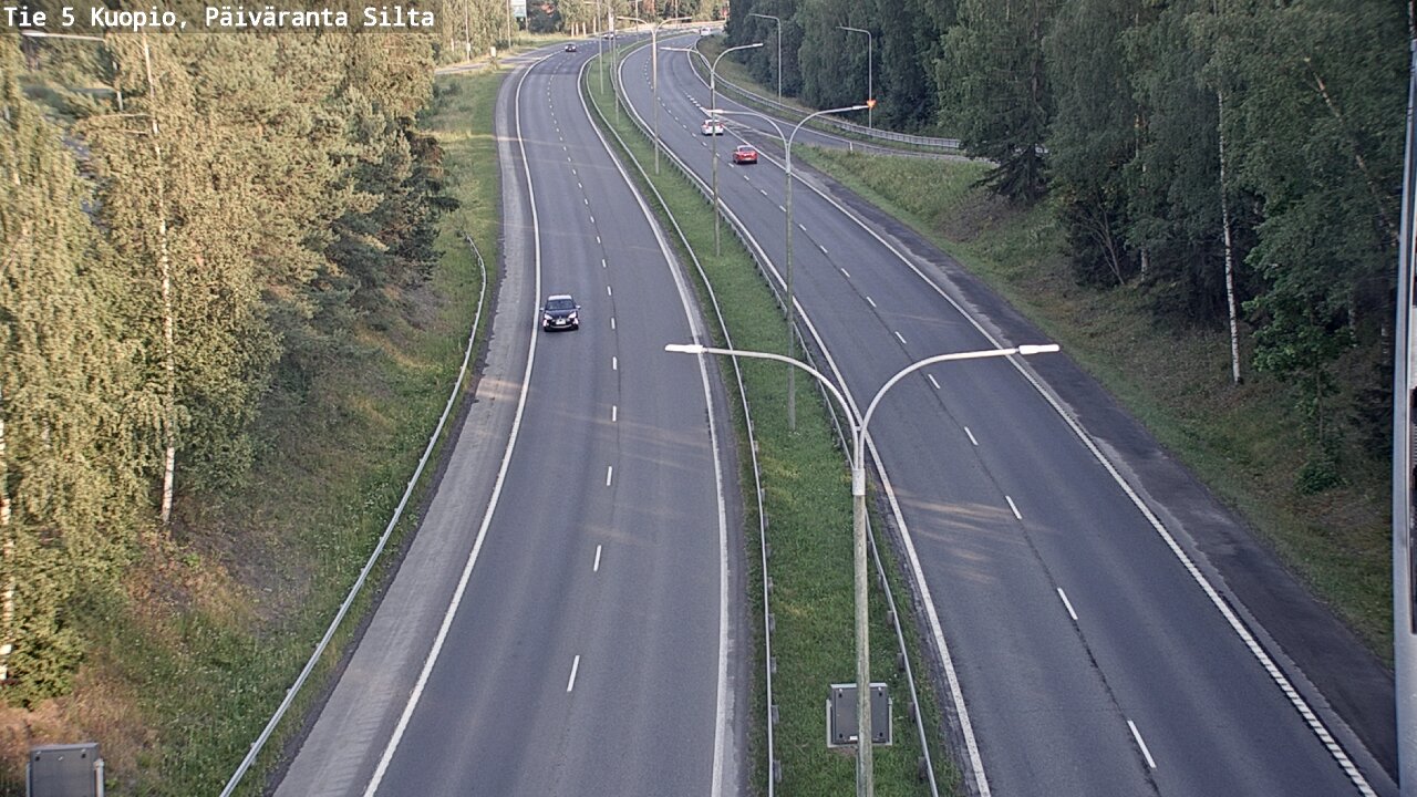 Weather Camera Image Väg 5 Kuopio, Päiväranta silta, Kuopio, Pohjois-Savo