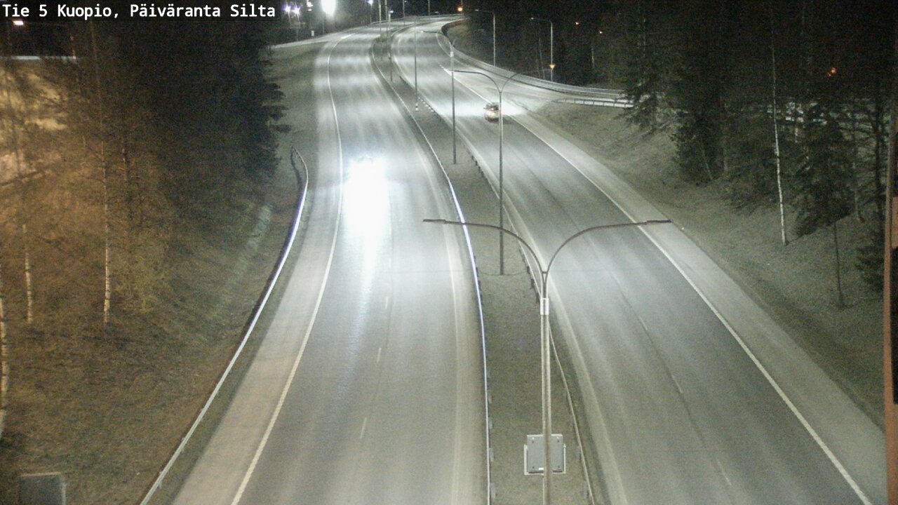 Weather Camera Image Väg 5 Kuopio, Päiväranta silta, Kuopio, Pohjois-Savo