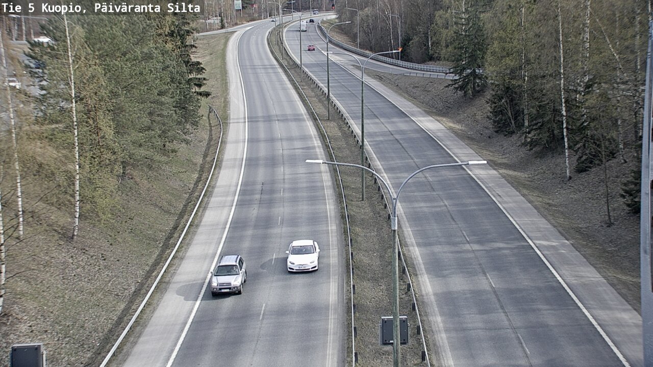 Weather Camera Image Väg 5 Kuopio, Päiväranta silta, Kuopio, Pohjois-Savo