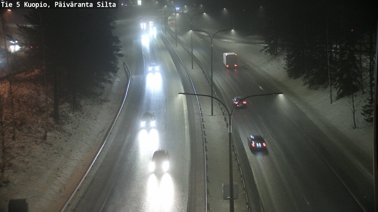 Weather Camera Image Road 5 Kuopio, Päiväranta silta, Kuopio, Pohjois-Savo