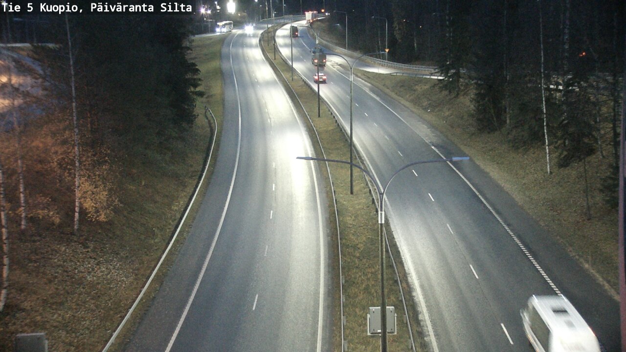 Weather Camera Image Väg 5 Kuopio, Päiväranta silta, Kuopio, Pohjois-Savo