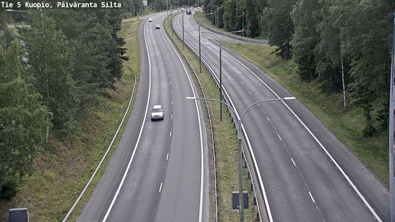 Weather Camera Image Road 5 Kuopio, Päiväranta silta, Kuopio, Pohjois-Savo