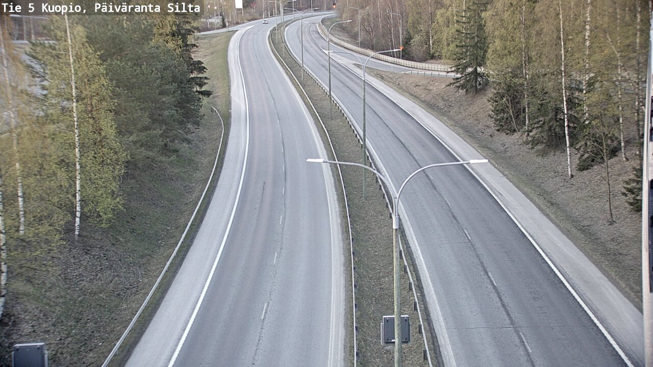 Weather Camera Image Väg 5 Kuopio, Päiväranta silta, Kuopio, Pohjois-Savo
