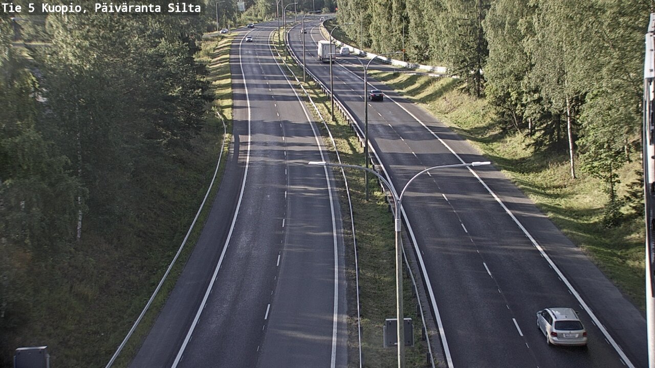 Kelikamerat Kuva Tie 5 Kuopio, Päiväranta silta, Kuopio, Pohjois-Savo
