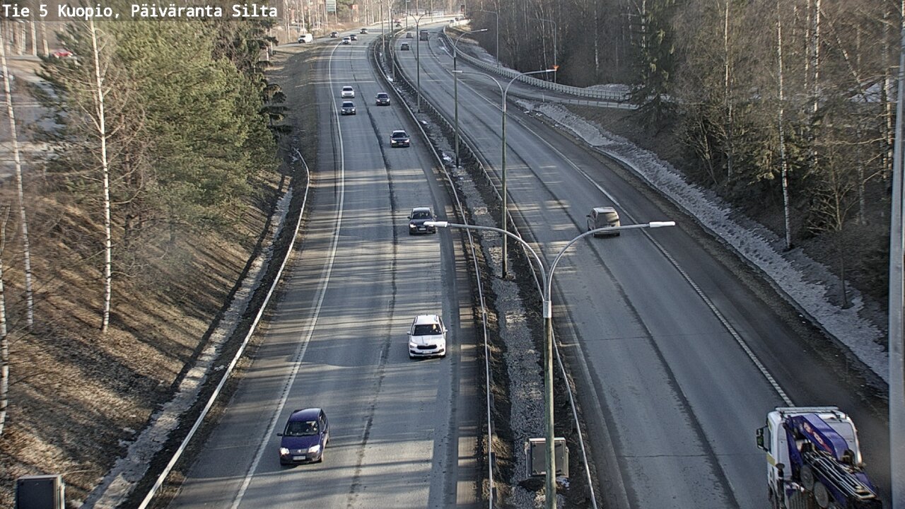 Kelikamerat Kuva Tie 5 Kuopio, Päiväranta silta, Kuopio, Pohjois-Savo