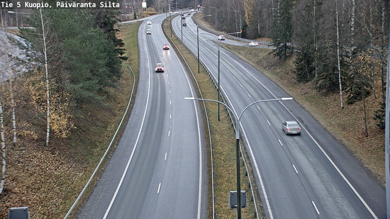 Weather Camera Image Väg 5 Kuopio, Päiväranta silta, Kuopio, Pohjois-Savo