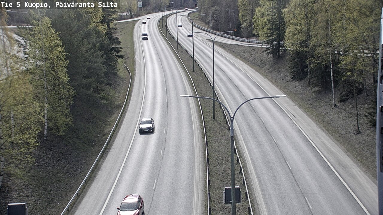 Weather Camera Image Road 5 Kuopio, Päiväranta silta, Kuopio, Pohjois-Savo