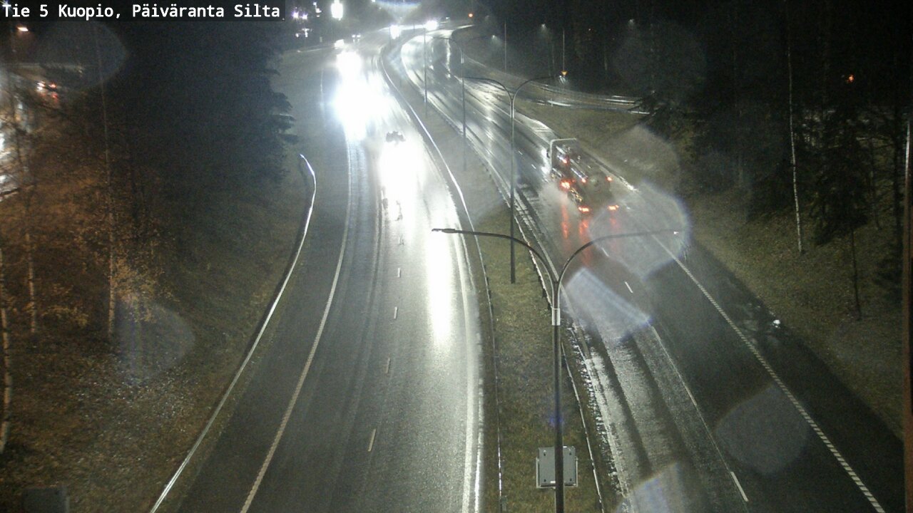 Weather Camera Image Väg 5 Kuopio, Päiväranta silta, Kuopio, Pohjois-Savo