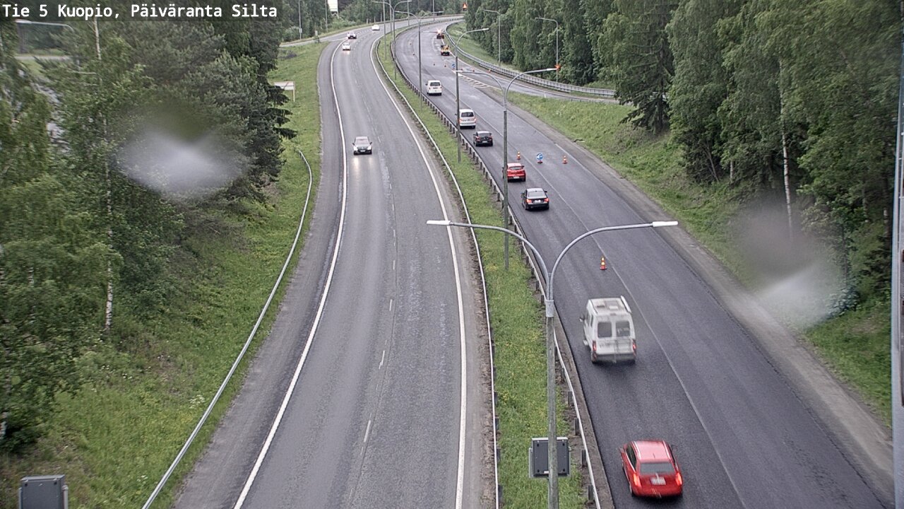 Weather Camera Image Road 5 Kuopio, Päiväranta silta, Kuopio, Pohjois-Savo