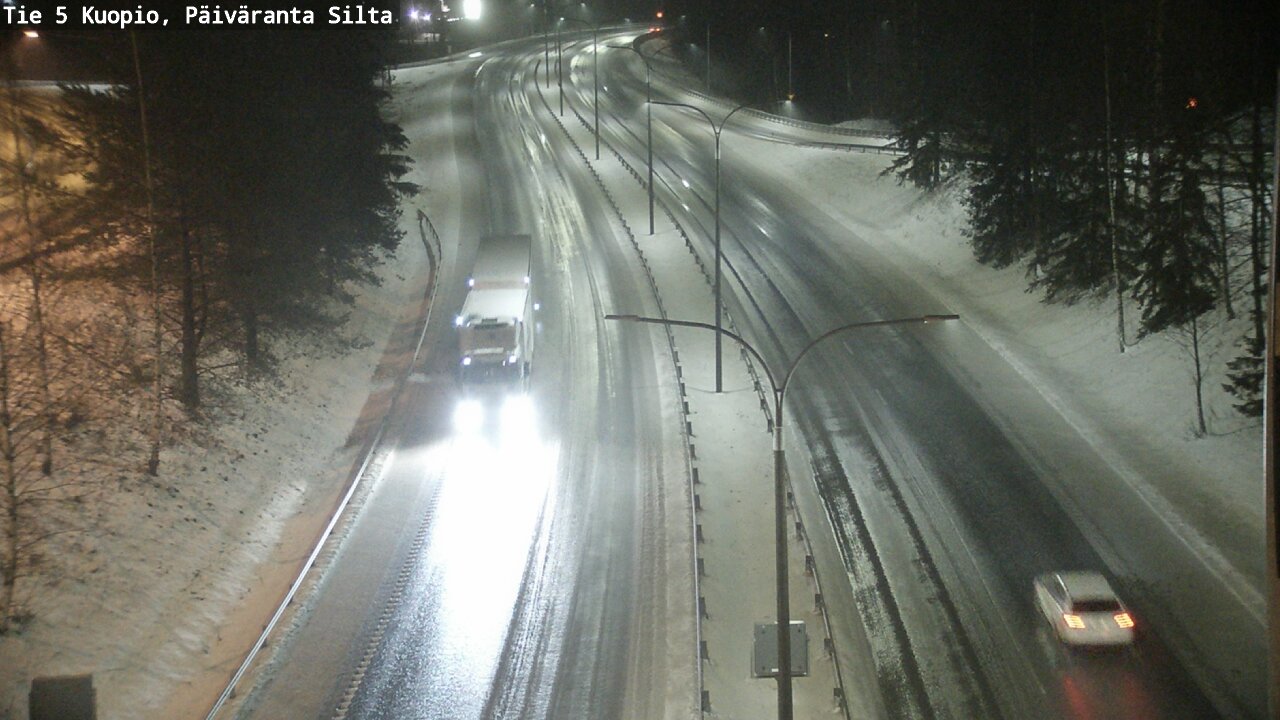 Weather Camera Image Road 5 Kuopio, Päiväranta silta, Kuopio, Pohjois-Savo