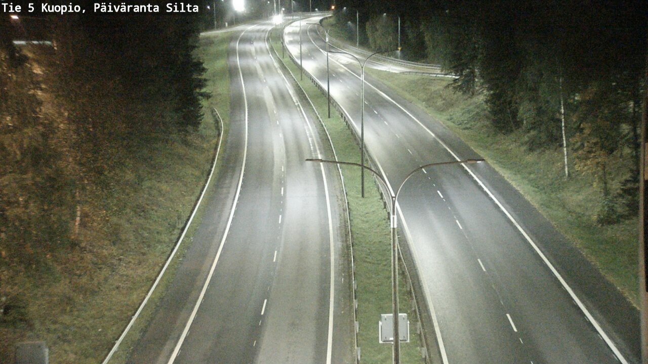 Weather Camera Image Road 5 Kuopio, Päiväranta silta, Kuopio, Pohjois-Savo