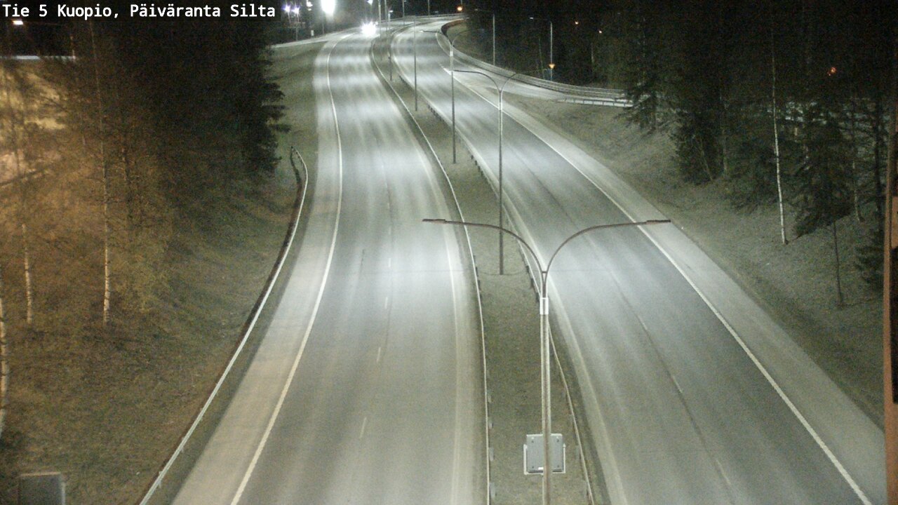 Weather Camera Image Väg 5 Kuopio, Päiväranta silta, Kuopio, Pohjois-Savo