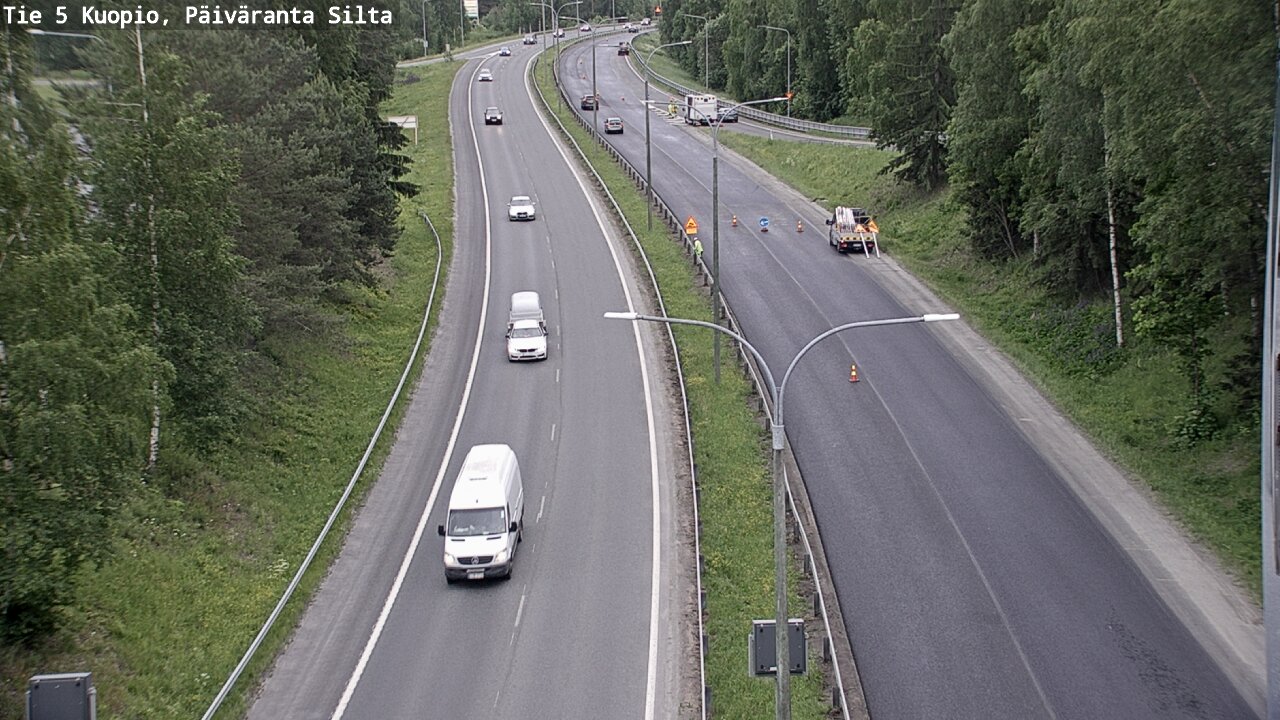 Weather Camera Image Road 5 Kuopio, Päiväranta silta, Kuopio, Pohjois-Savo